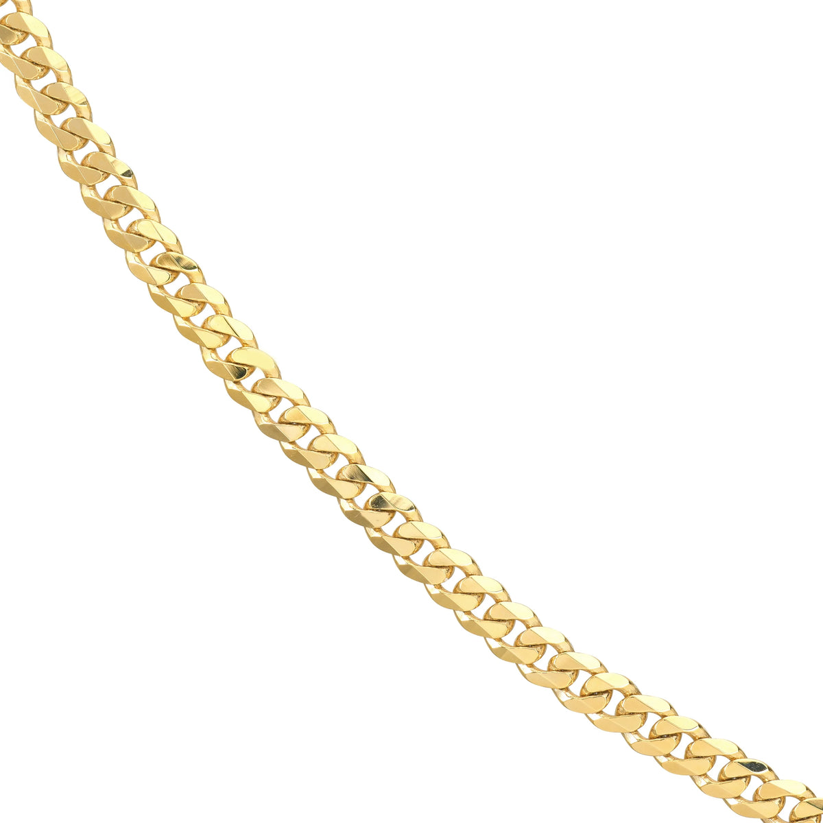 14K Yellow Gold 24" Cuban Chain Necklace W74326