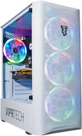 White Intel Core i7 AMD RX 580 8GB 16GB RAM 1TB NVMe SSD Desktop Computer Tower X2700
