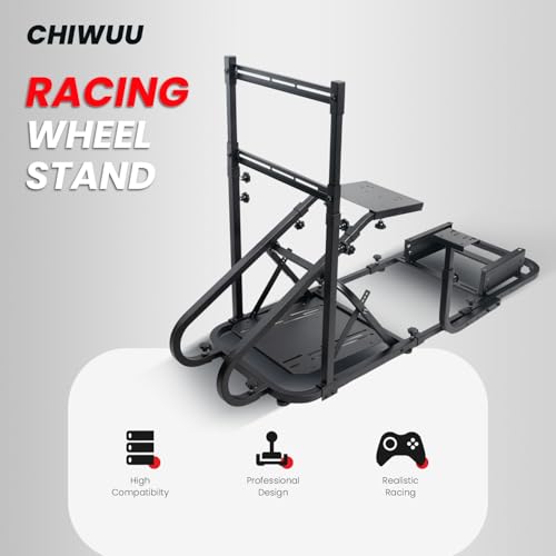 Racing Simulator Cockpit with Monitor Mount and Bucket Seat U58648