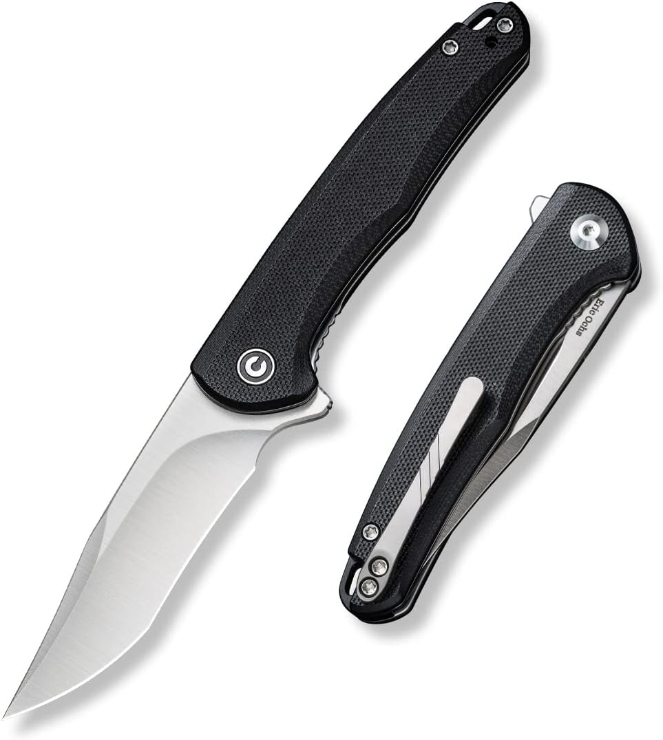 Mini Sandbar Liner Lock Folding Knife with Titanium Pocket Clip F522400