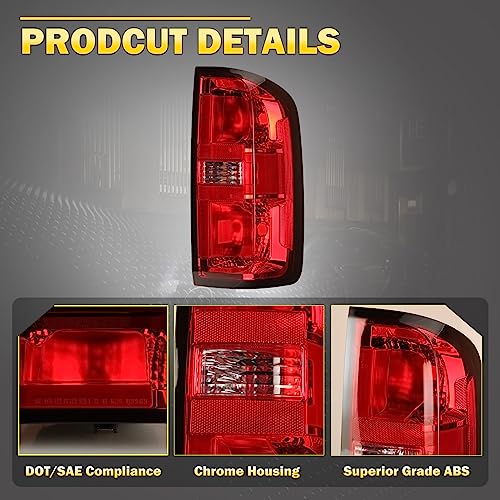 Red Clear Lens Tail Light Assembly for Chevy Colorado P79163