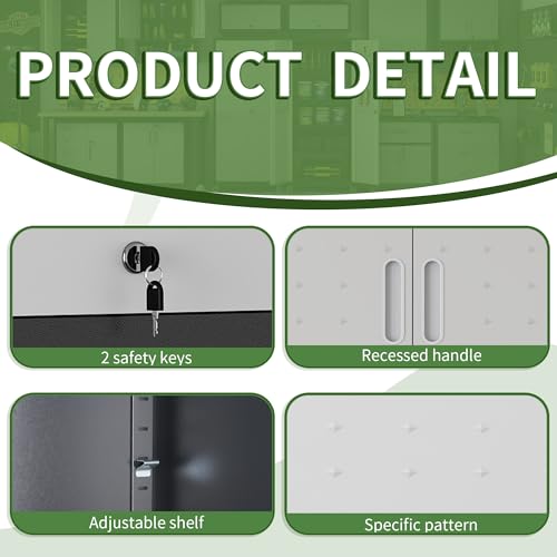 Metal 4 Drawer Rolling Tool Storage Cabinet with Locking Doors Y123025