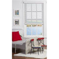 Cordless Faux Wood Blind White Z603714