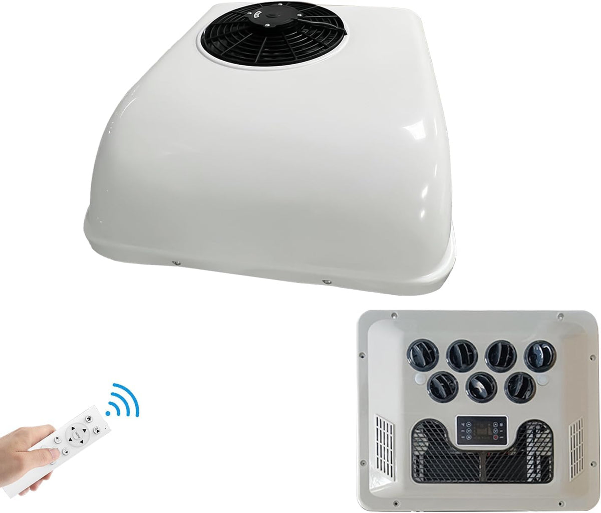 12V DC Rooftop RV Air Conditioner 8800BTU Heat and Cool Y188