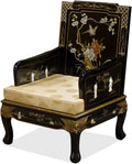 Black Lacquer Wooden Arm Chair B339410