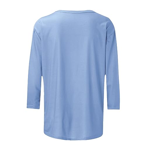 Women Love Heart Printed 3/4 Sleeve Round Neck Tee G261542