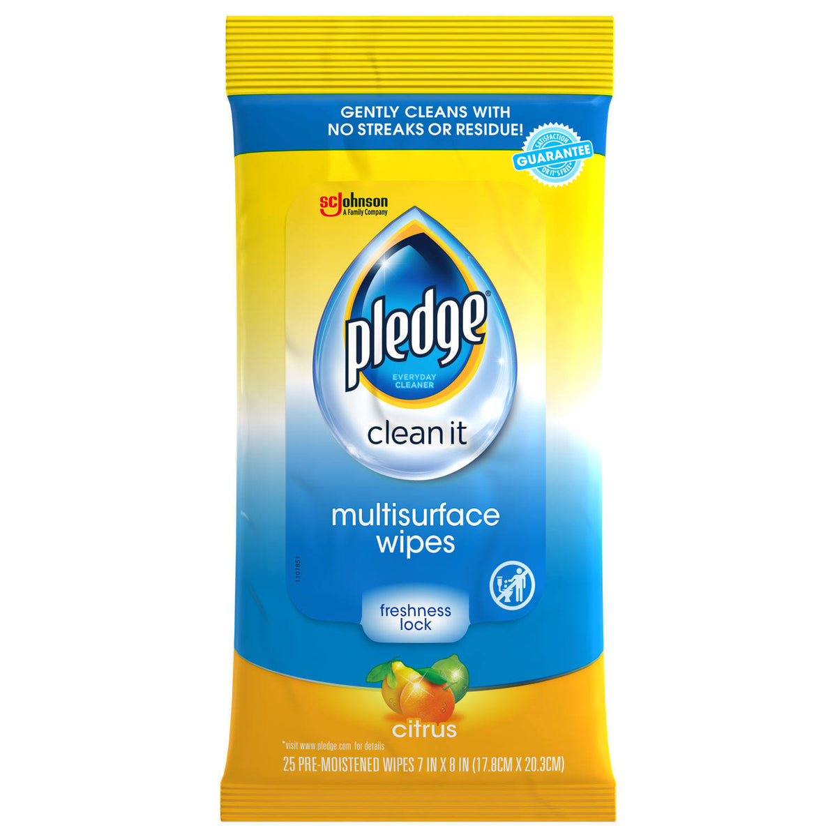 Multi-Surface Cleaner Wet Wipes, 25/Pack, 12/Carton G9817
