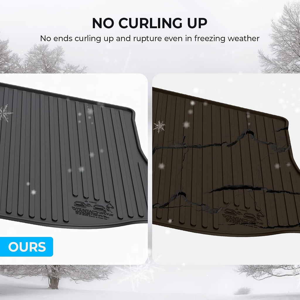 Black Rear Cargo Mat Trunk Liner Pack of 2 P842