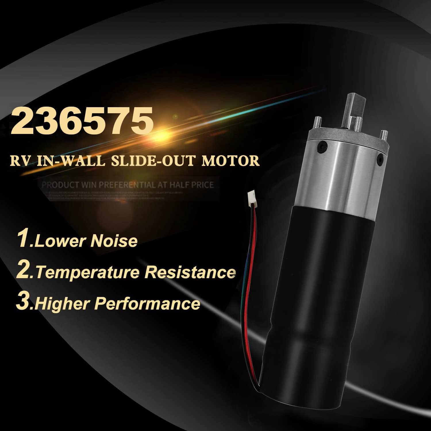 RV in-Wall Slide-Out Motor High Torque Gear Ratio 300:1 10MM Pack of 2 Z75329