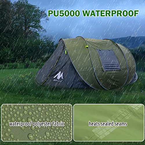 6 Person Double Layer Waterproof Instant Tent with Vestibule & Porch X634