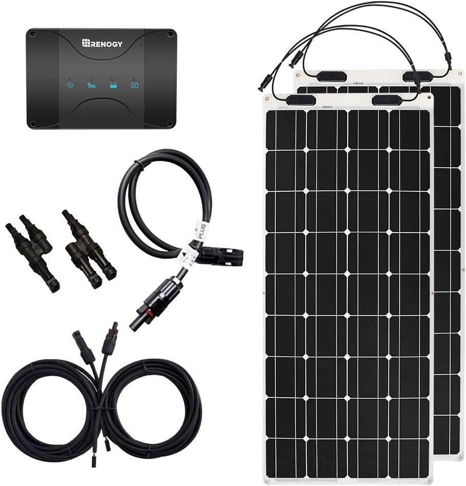 100 Watt 12 Volt Monocrystalline Semi-Flexible Solar Panel Y4808