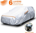 6 Layers Waterproof All Weather Car Cover with Zipper Door C94045