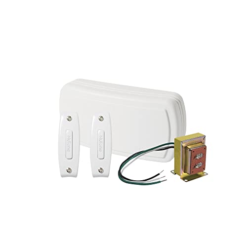 White Builder Chimes Kit with Two Lighted Pushbuttons N68292