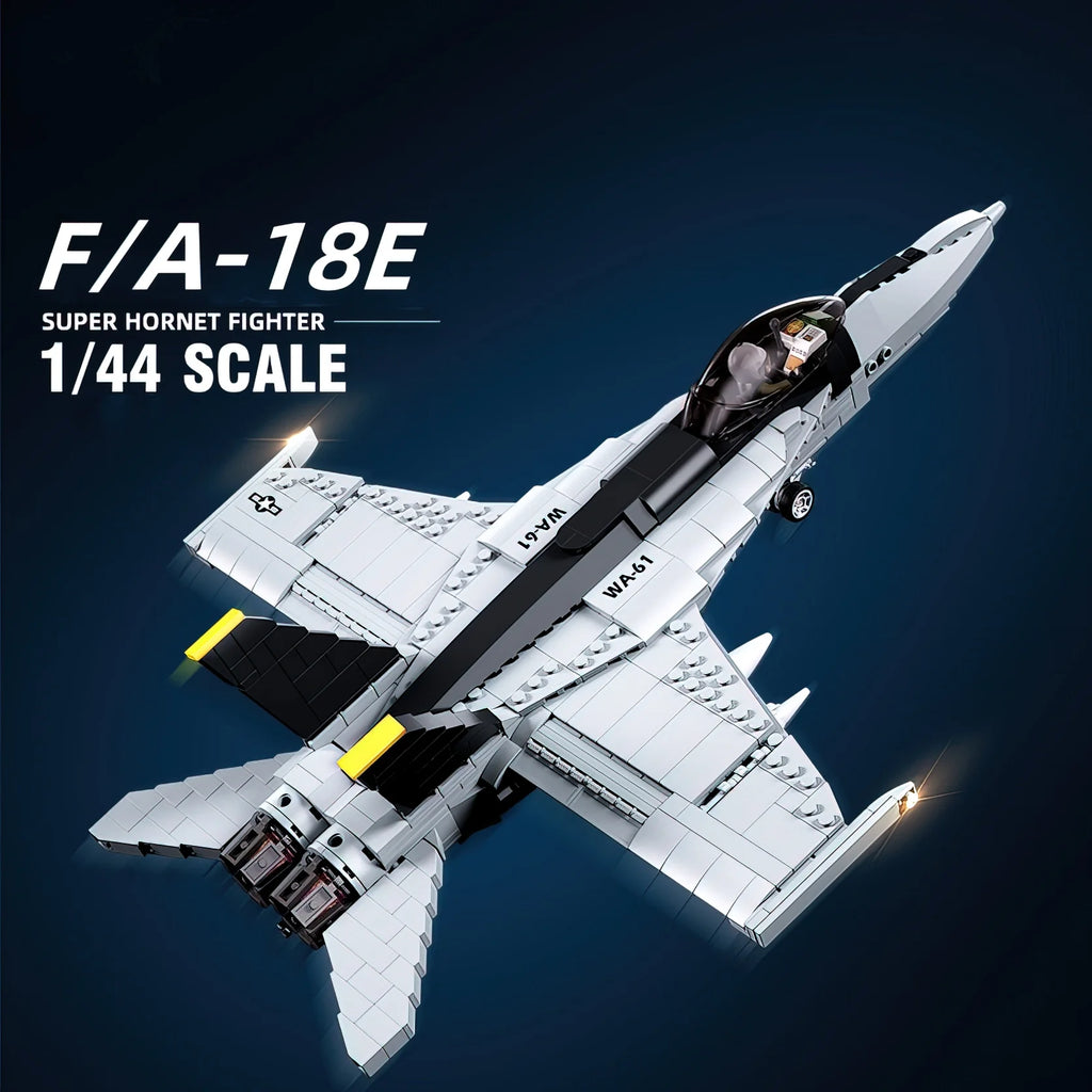 Gray F/A-18E Super Hornet Building Block Set F1227