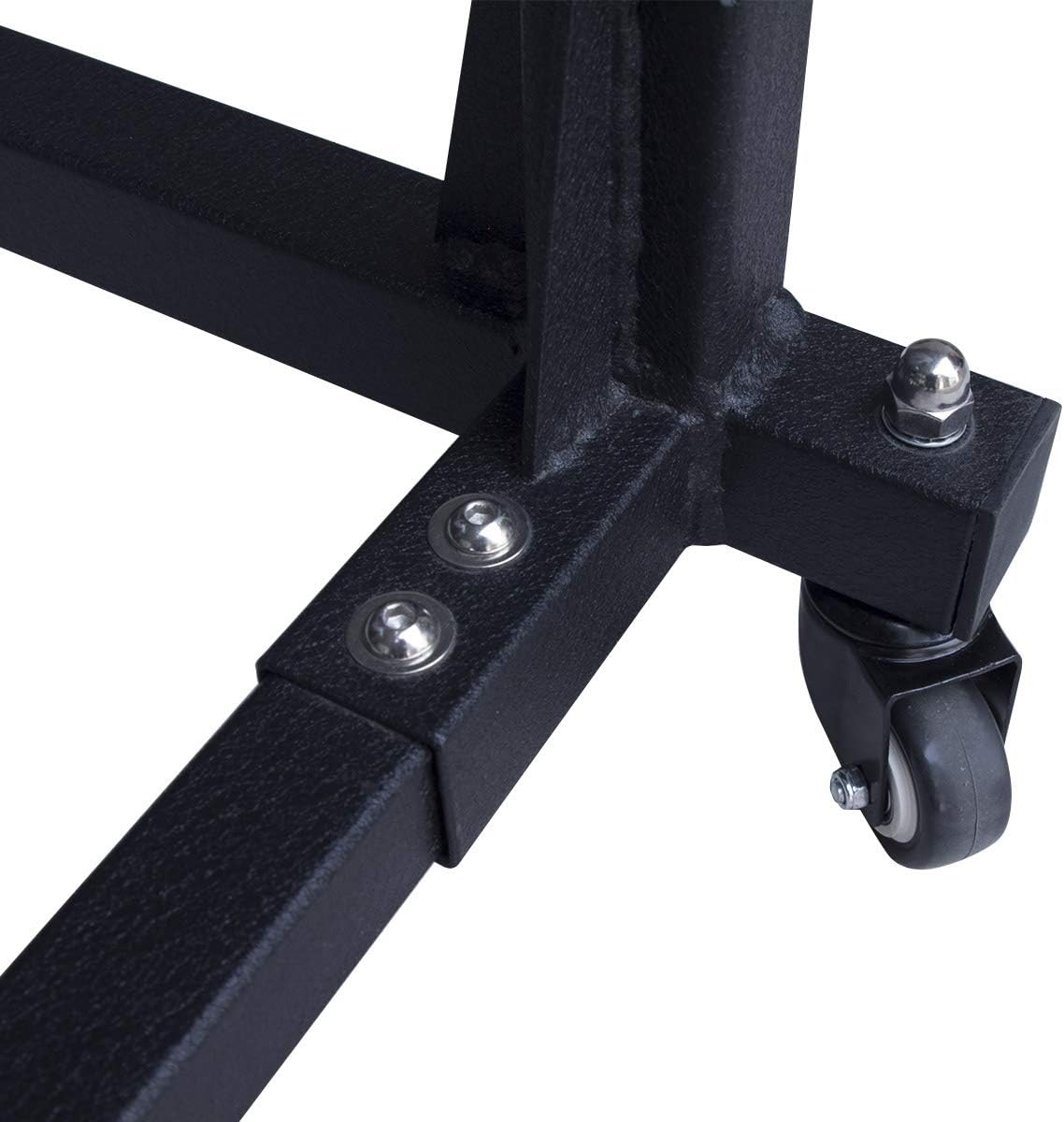 Movable 4 Door Hanger Cart Sliding Door Storage Rack M256