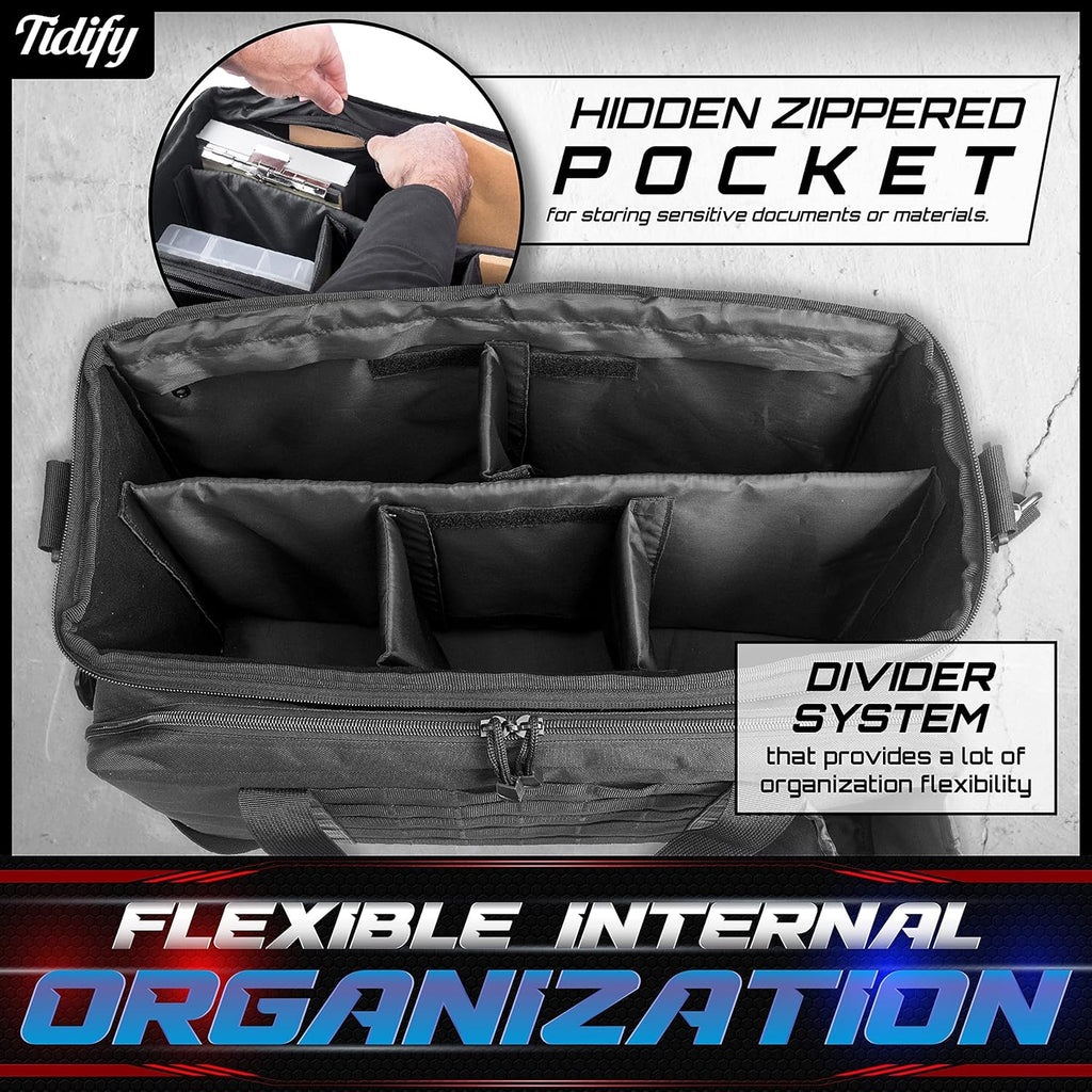 Heavy Duty Water Resistant Tactical Gear Bag with MOLLE Organizer L11225