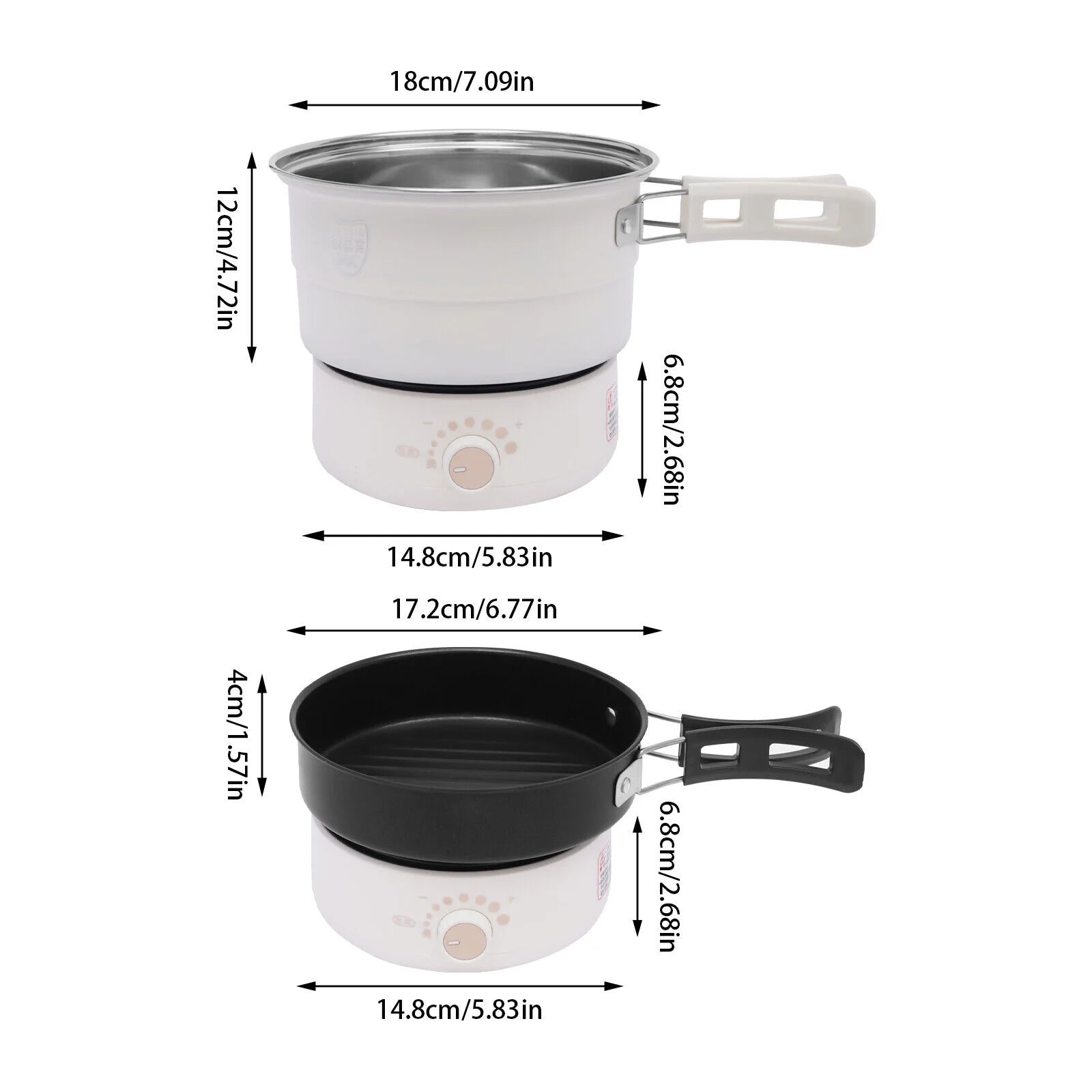 Portable Electric Travel Cooker Hot Pot 500W 110V G55268