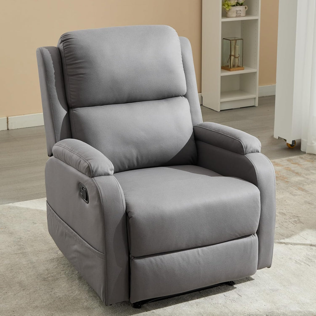 Leather Recliner Chair with Adjustable Backrest R95297