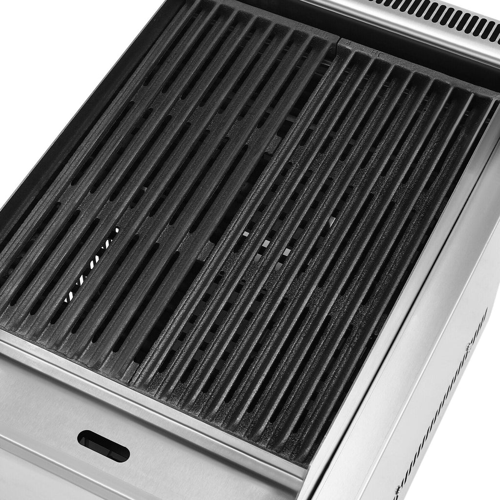 2 Burner Countertop Gas Charbroiler Grill Q808