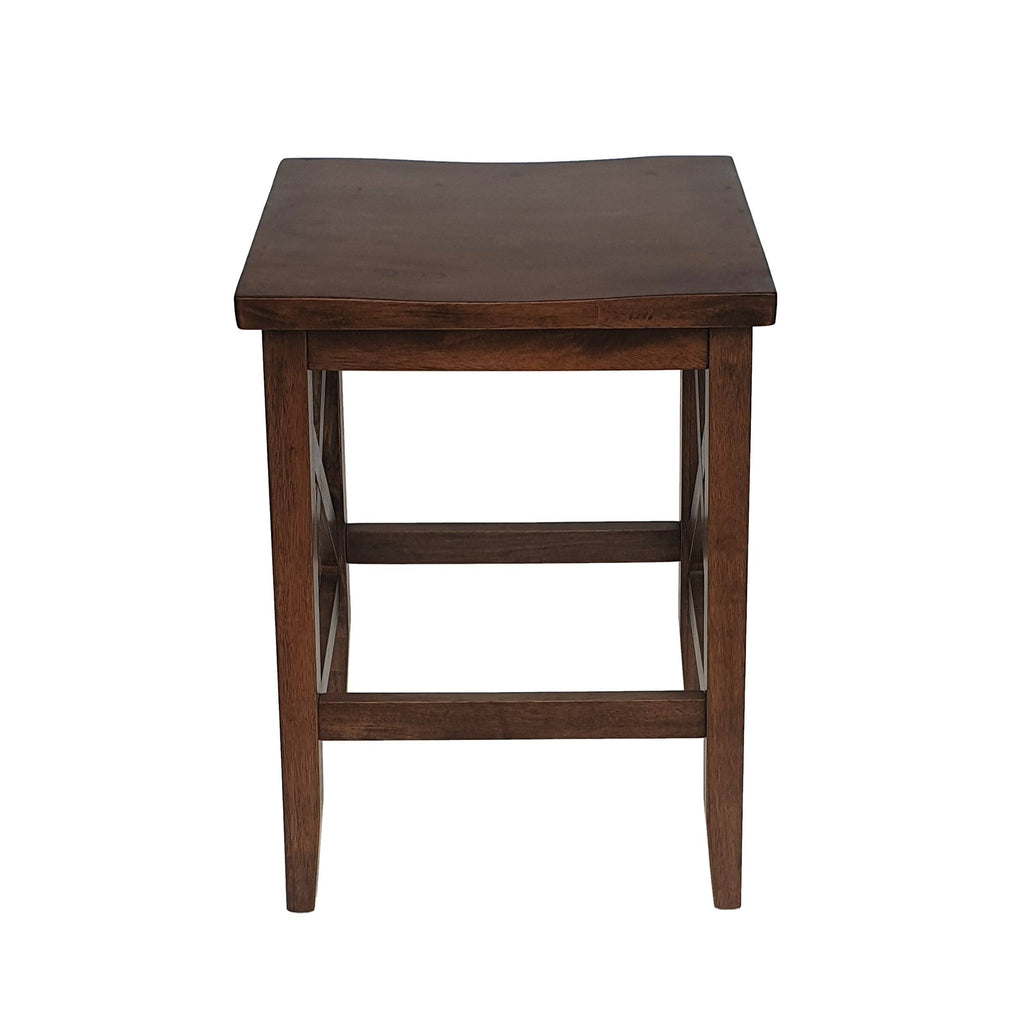 Walnut Wooden Barstools Set of 2 R359423