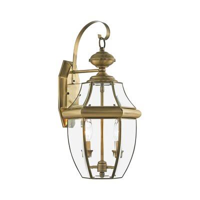 Antique Brass Outdoor Wall Lantern L769468