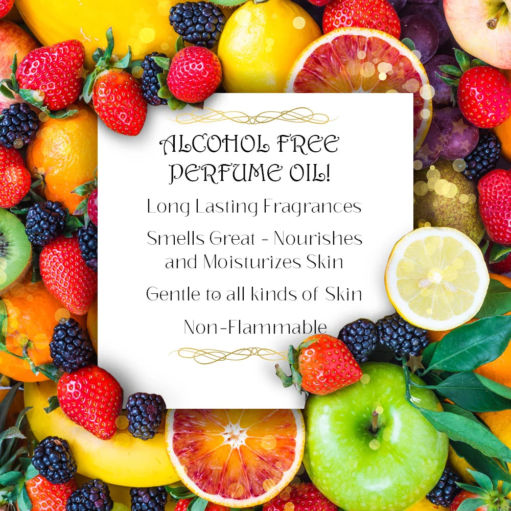 Non Alcoholic Fruity Sandalwood Musk Unisex Perfume Oil B806