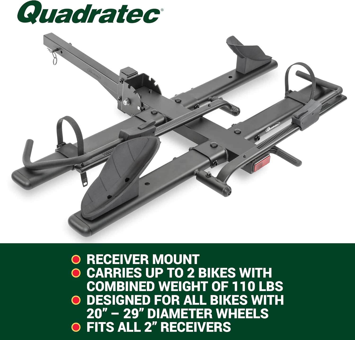 2-Bike Hitch Mount Bike Rack for eBikes P20014