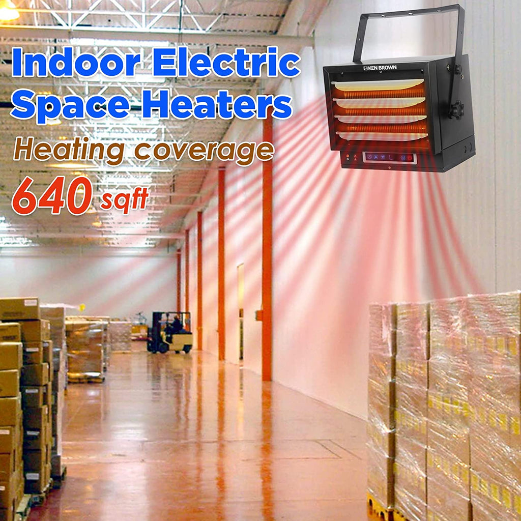 7500W Digital Fan Forced Ceiling Mount Heater with Remote and Digital Thermostat R2683