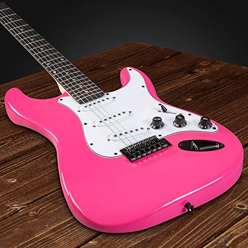 Red 39 inch Electric Guitar Kit Bundle with 20w Amplifier J486362