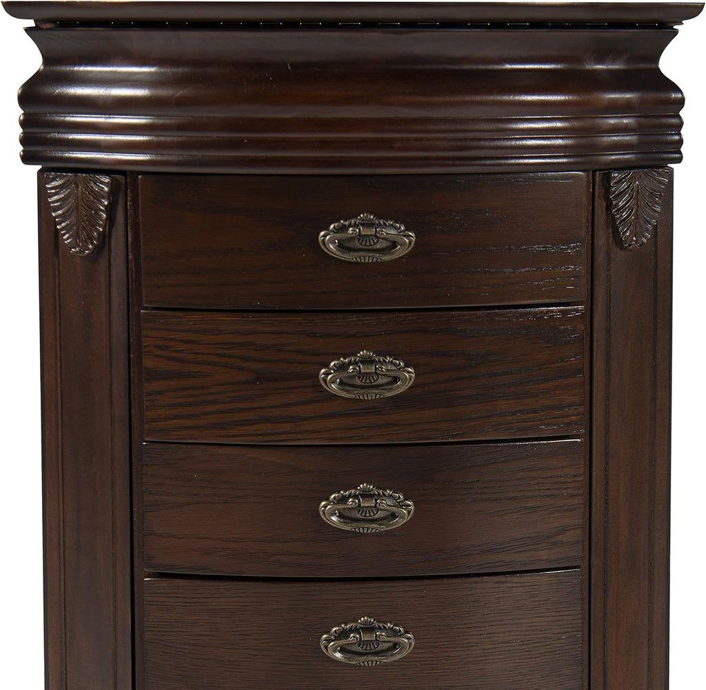 Espresso Brown Jewelry Armoire W99599