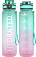 32oz Tritan BPA Free Water Bottle with Time Marker Q747072