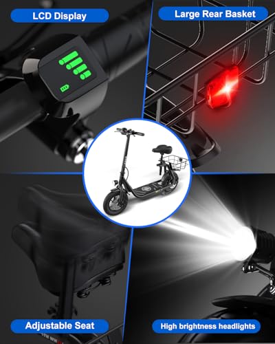 800W Peak Motor Foldable Electric Scooter with Seat W110