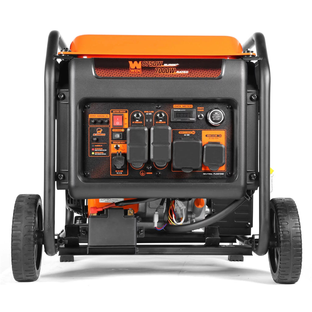 8750-Watt Dual Fuel Open Frame Inverter Generator with Remote Electric Start K207