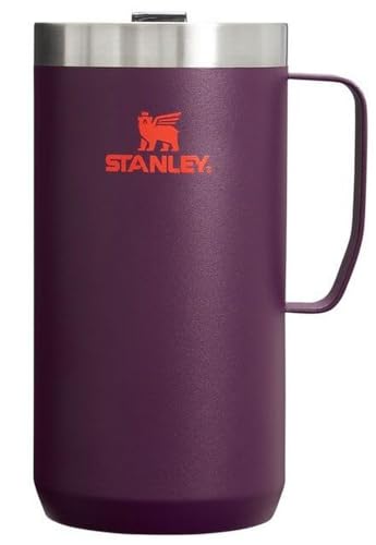 24 oz Insulated Stainless Steel Camp Mug with Press Fit Lid L46815