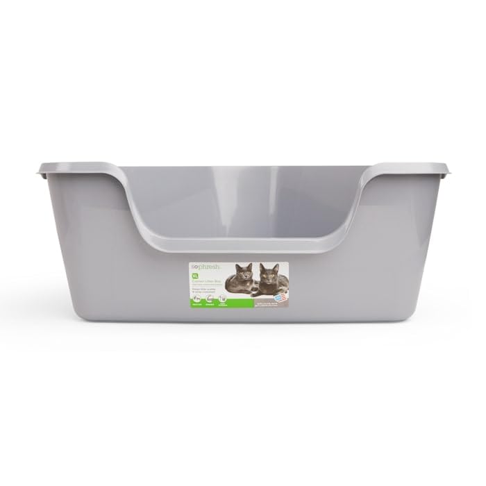 Grey High-Back Corner Litter Box N64460