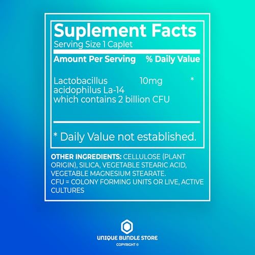 100 Caplets Probiotic Dietary Supplement with Pill Organizer (Pack of 2) R924