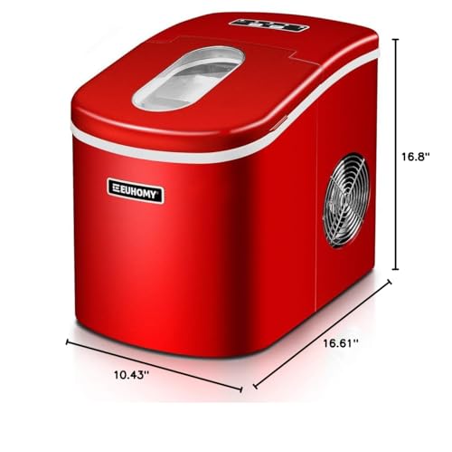 Black Portable Nugget Ice Maker with Basket and Scoop Z97666