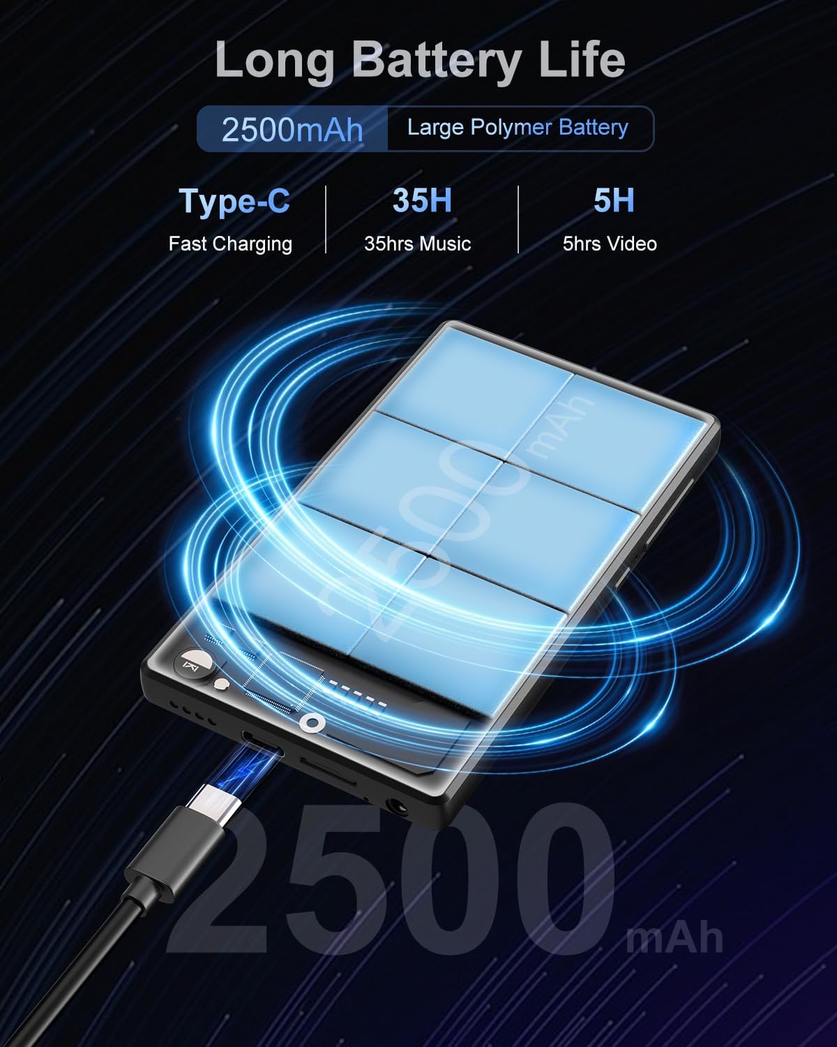 4.7" Touchscreen Android MP3 Player with Bluetooth and WiFi Q8573