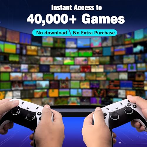 Retro Gaming Console with 40000+ Games, Dual 2.4G Controllers (64G) Q4059