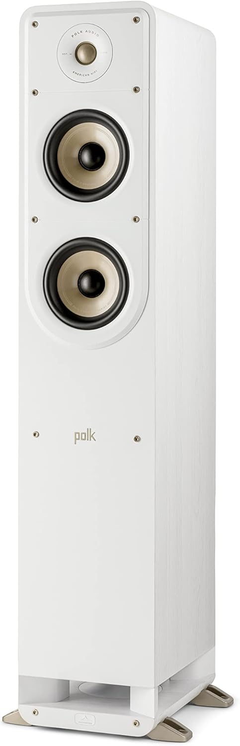 Walnut Tower Speaker with 1" Tweeter and 5.25" Woofers J4029
