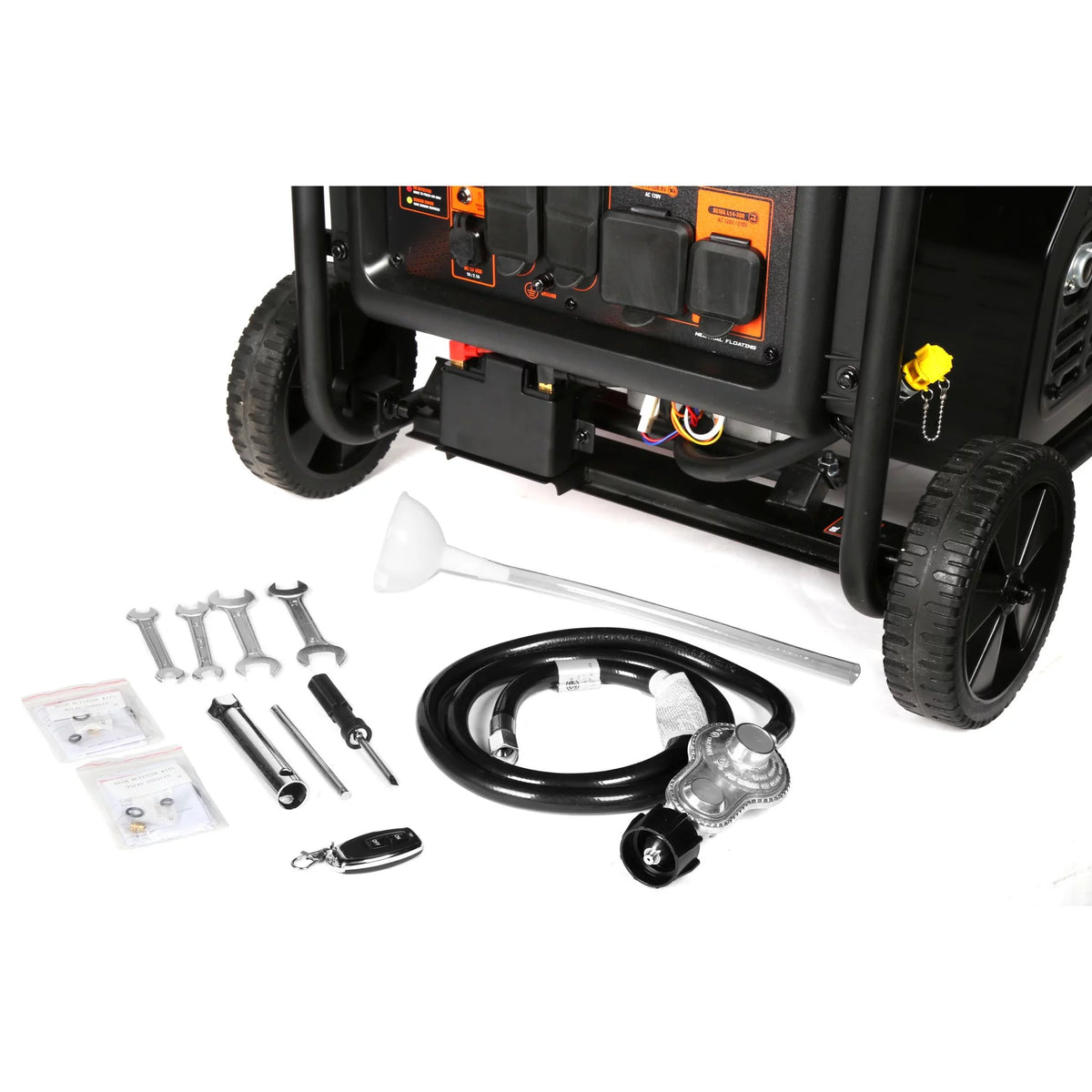 8750-Watt Dual Fuel Open Frame Inverter Generator with Remote Electric Start K207