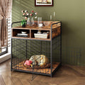 Dog Crate Furniture Wood Dog Cage with Drawers Storage Z459604