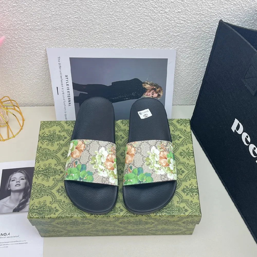 New Casual Print Slippers H388