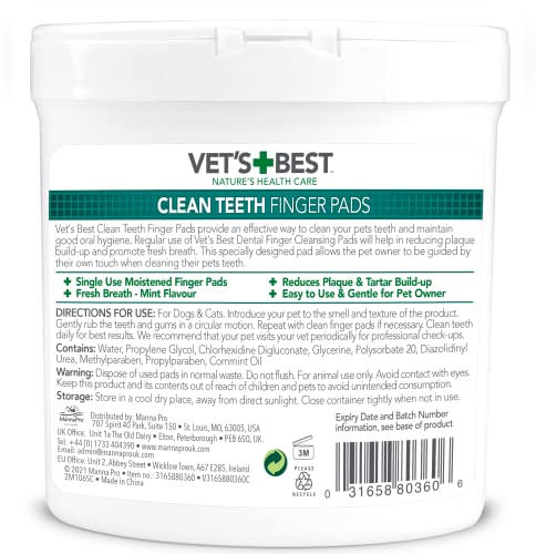 50 Disposable Dental Care Finger Wipes L485481