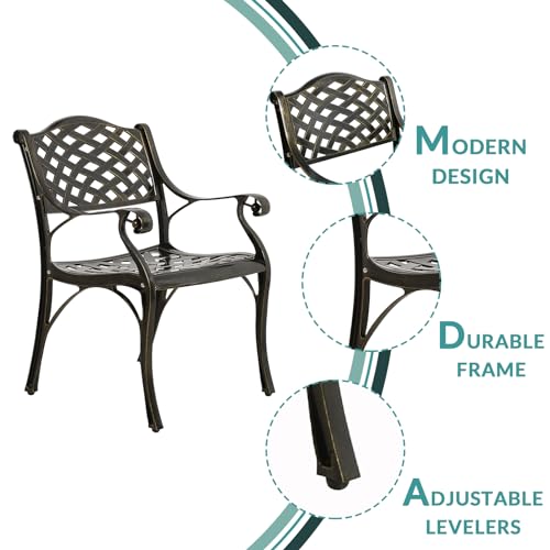 9-Piece Cast Aluminum Outdoor Dining Set with 8 Chairs and Oval Table G231787