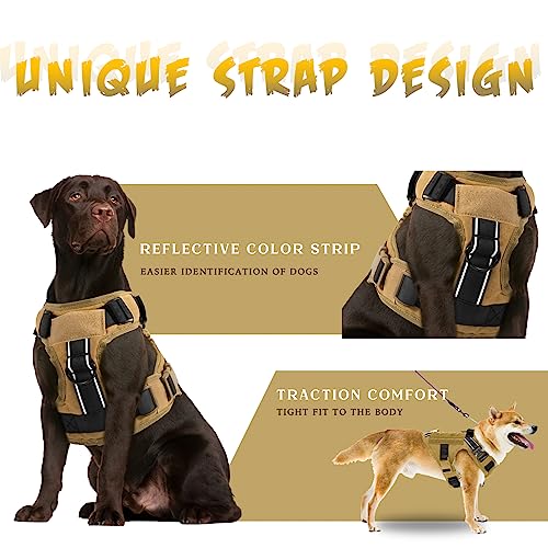 Black Heavy Duty Tactical Dog Harness with Handle K4448