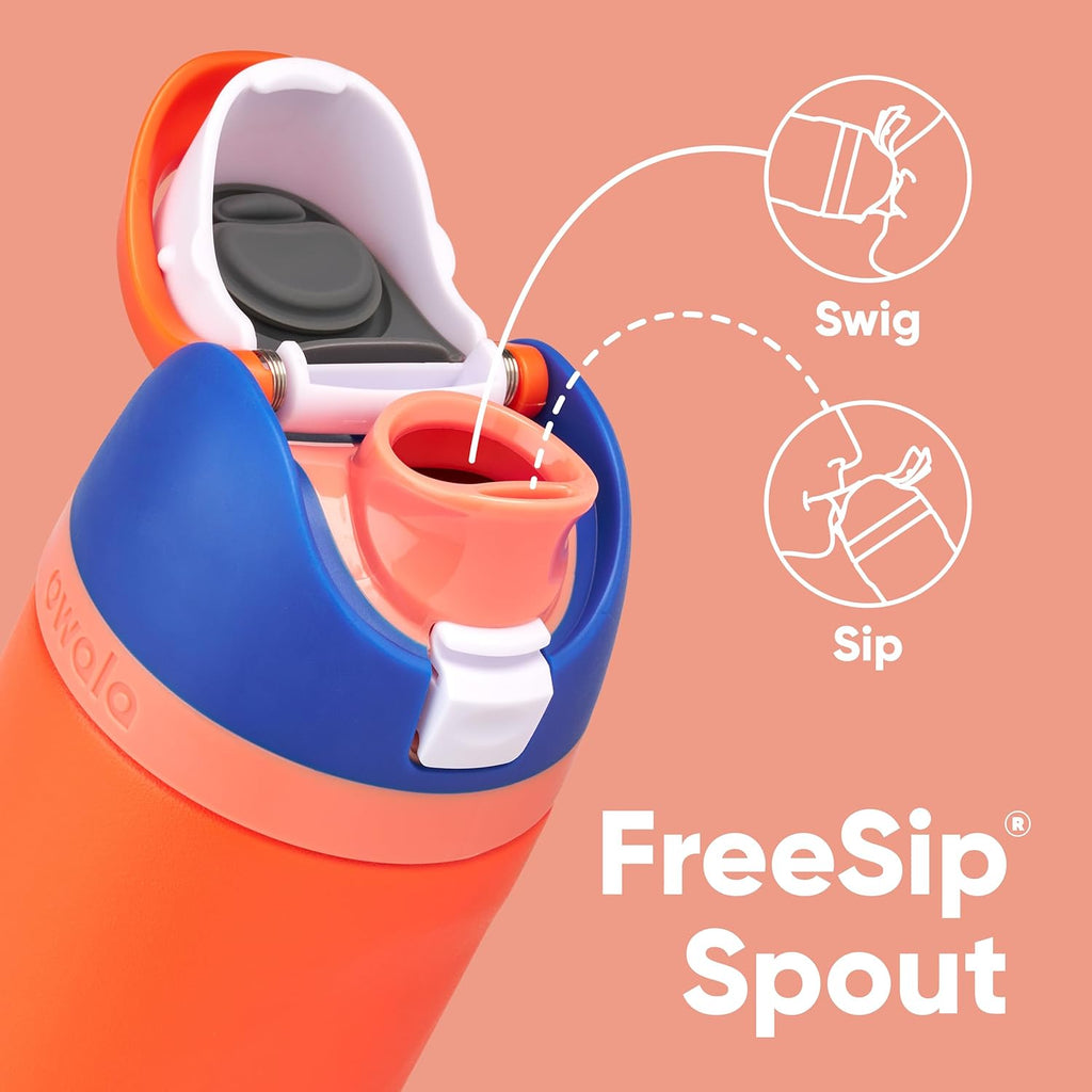16 oz Insulated Stainless Steel Water Bottle with Straw and Push-Button Lid Z788