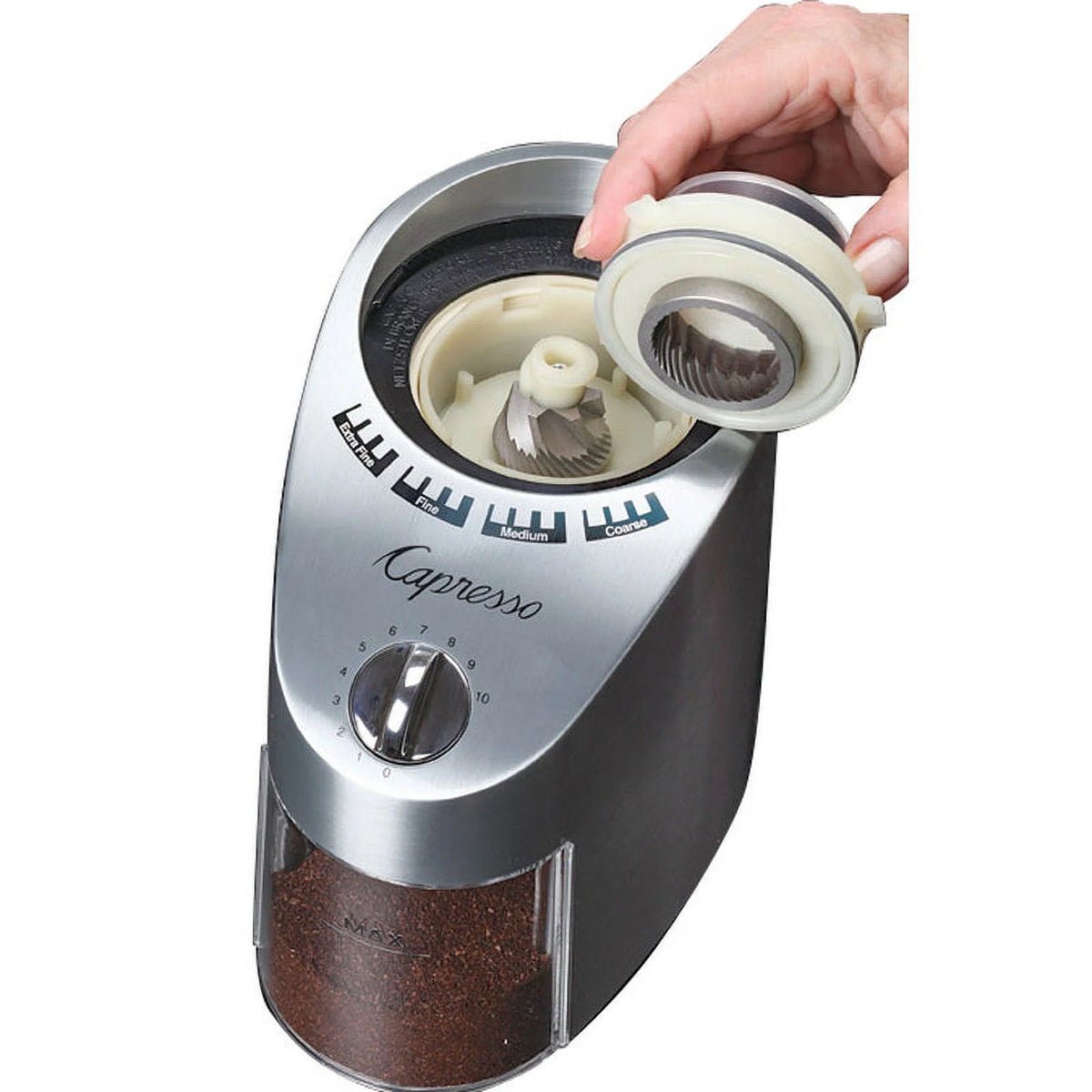 Metal Die-Cast Conical Burr Coffee Grinder M688625