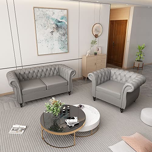 Beige Velvet Sofa Loveseat Chair 3 Piece Set Z148
