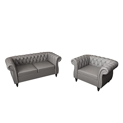 Beige Velvet Sofa Loveseat Chair 3 Piece Set Z148
